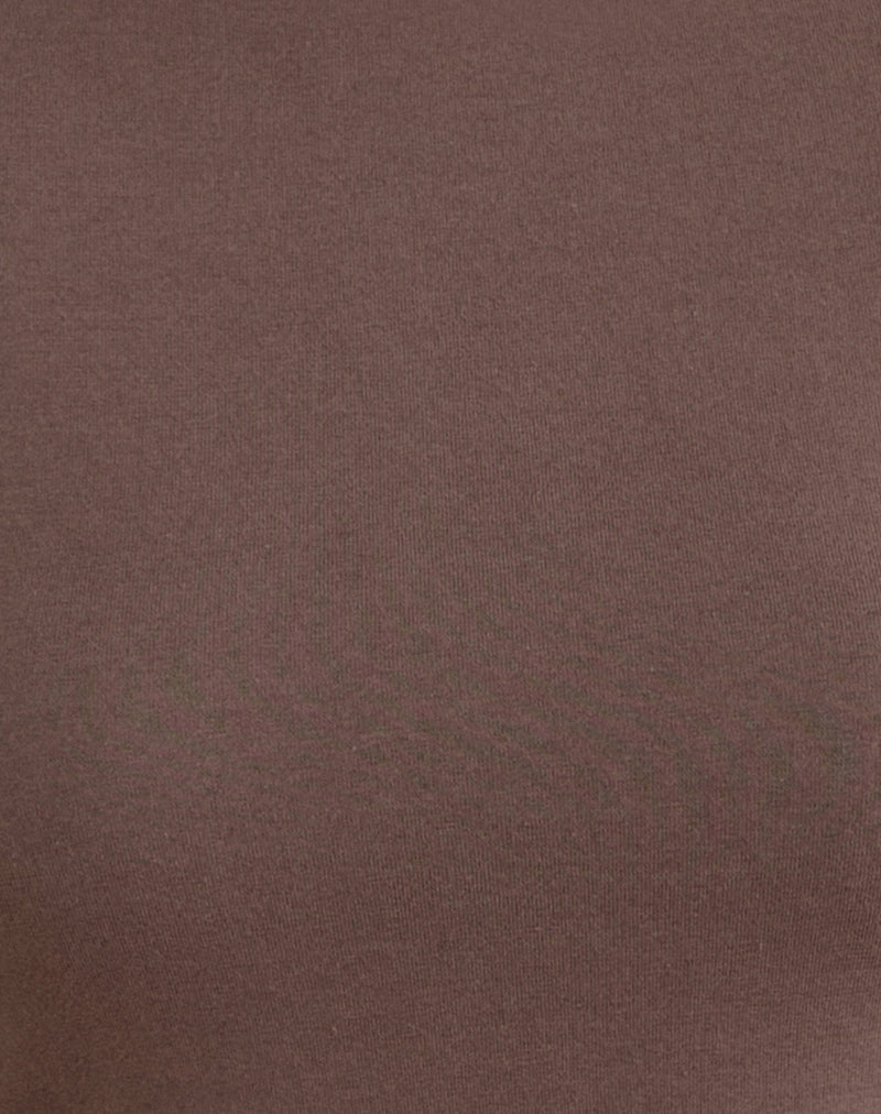 Image of Agneta Tee in Coffee Quartz and Sage Combination