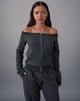 Image of Airazo Bardot Sweater in Beluga Grey