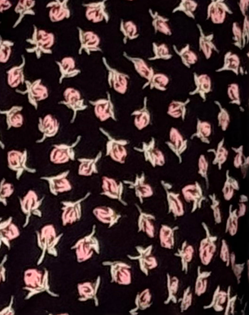 Image of Ajasi Blouse in Red Rose Ditsy Black