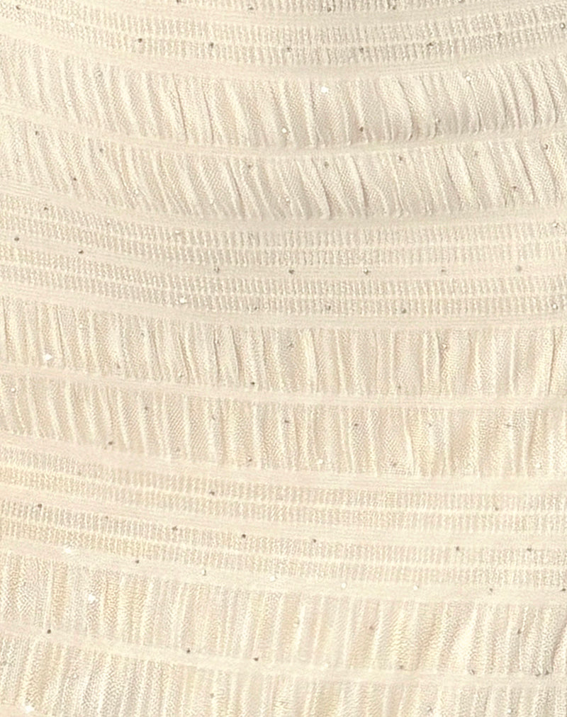 Image of Akaira Mini Dress in Sequin Mesh Ivory