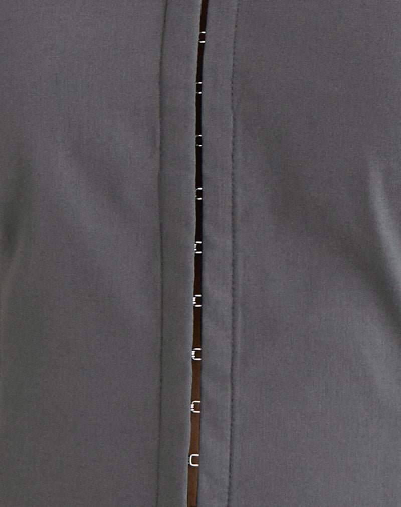 Image of Alika Long Sleeve Top in Tailoring Slate Grey