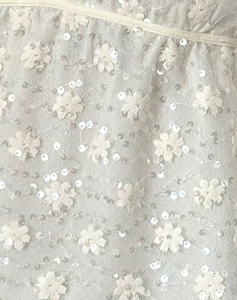 Image of Aloysia Top in Sequin Lace Ivory
