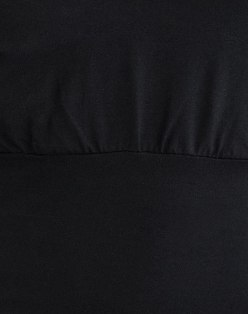Image of Amarata Batwing Top in Rayon Jersey Black