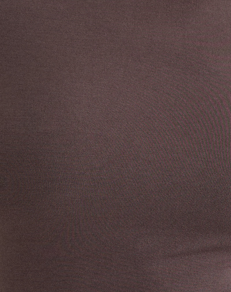 Image of Anco V Neck Top in Peppercorn