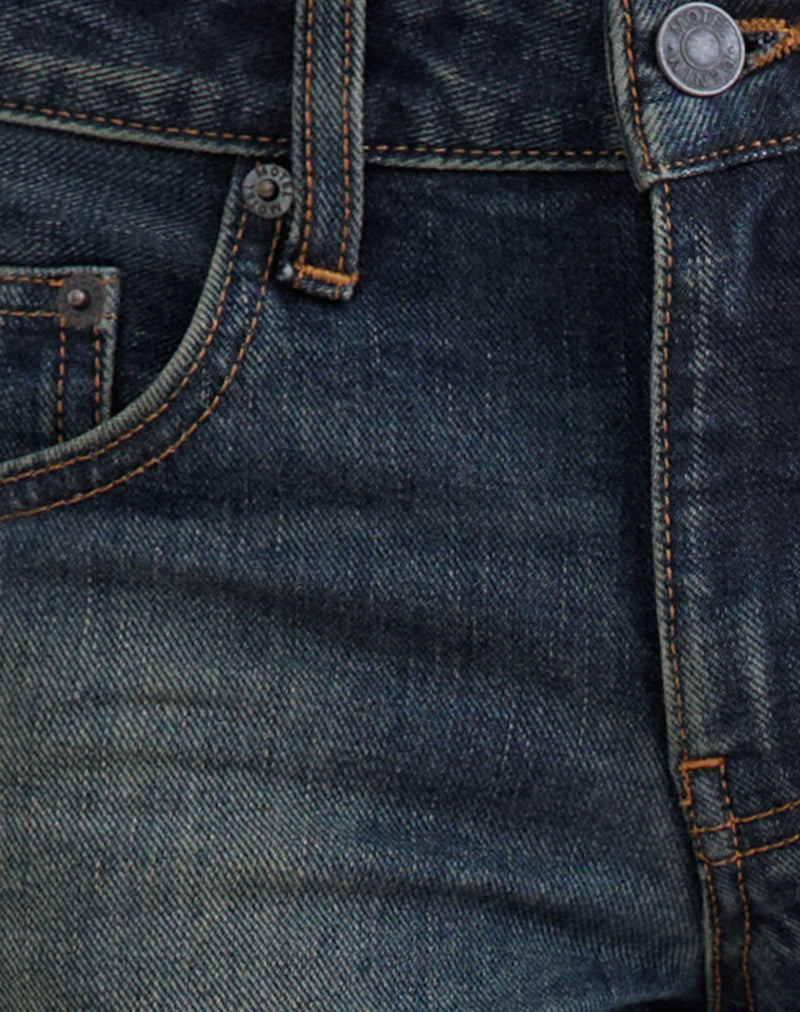 Image of Low Rise Roomy Jeans in Aged Mid Blue