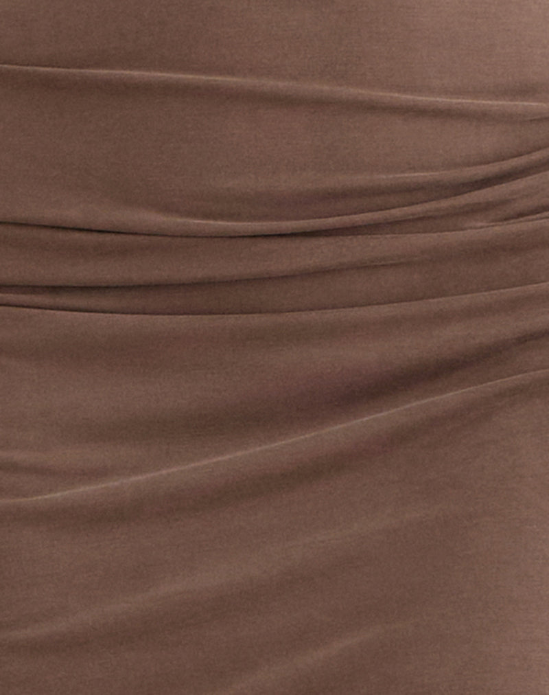 Image of Anezka Midi Dress in Bitter Chocolate