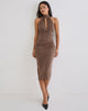 Image of Anezka Midi Dress in Bitter Chocolate