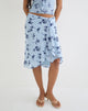 Image of Esmeray Midi Skirt in Thin Leafy Blue