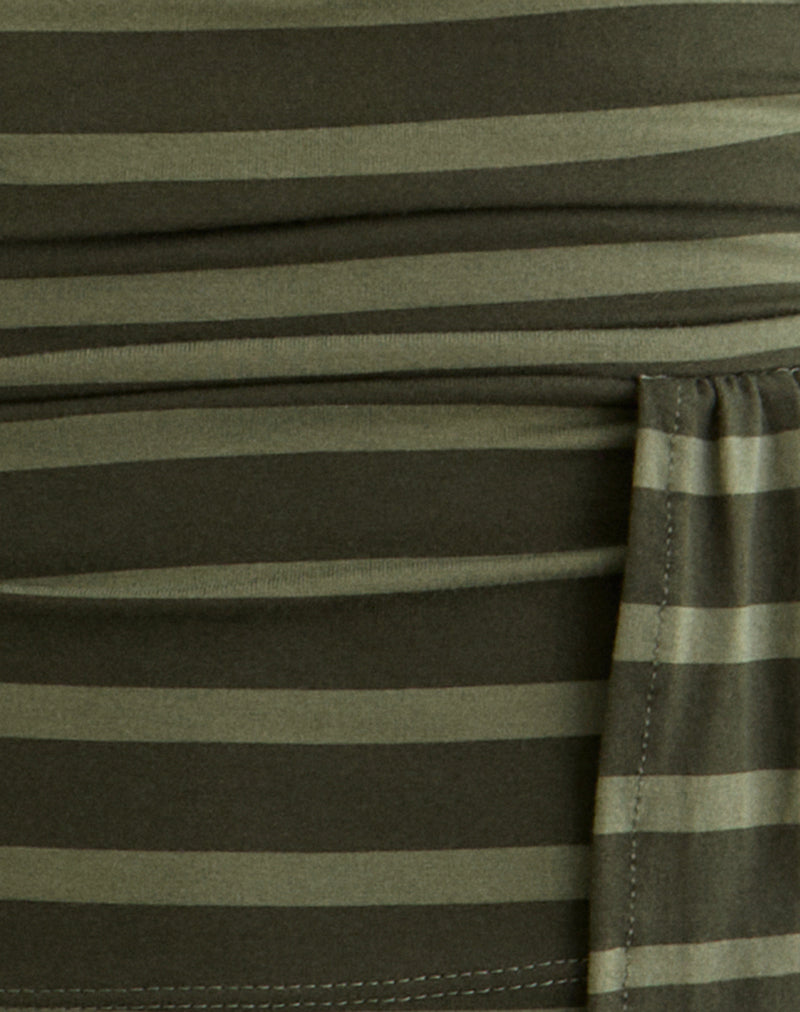 Image of Aprilla Top in Wide Stripe Green