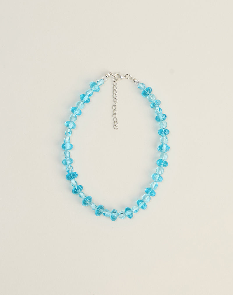 Image of Aqua Blue Faceted Necklace