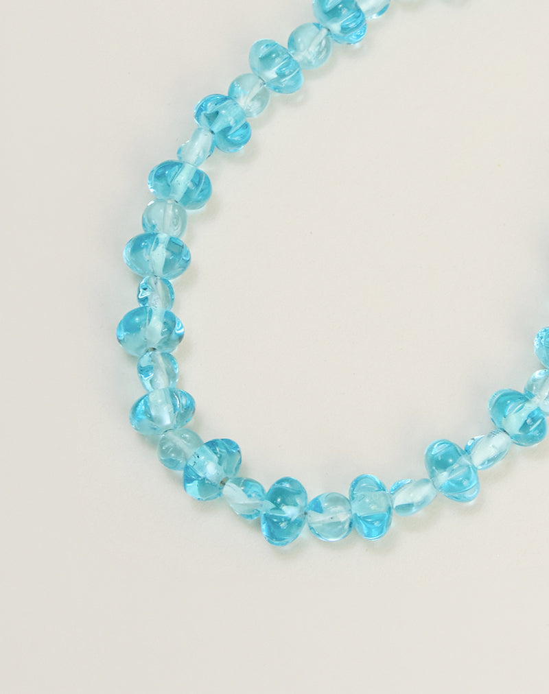 Image of Aqua Blue Faceted Necklace