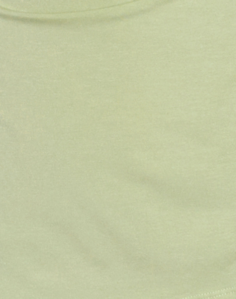 Image of Aravie Ruched Bandeau Top in Pistachio