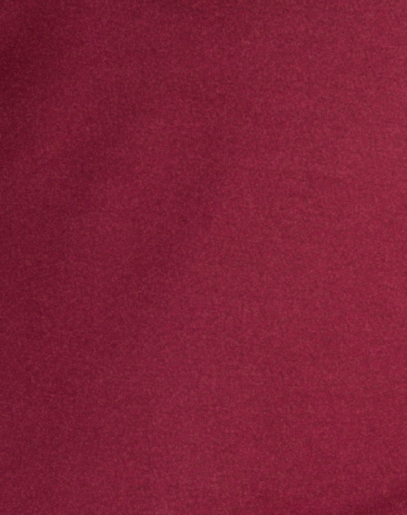 Image of Arika Asymmetric Cut Out Top in Cupro Burgundy