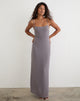 Image of Arunima Maxi Dress in Chiffon Lilac Grey