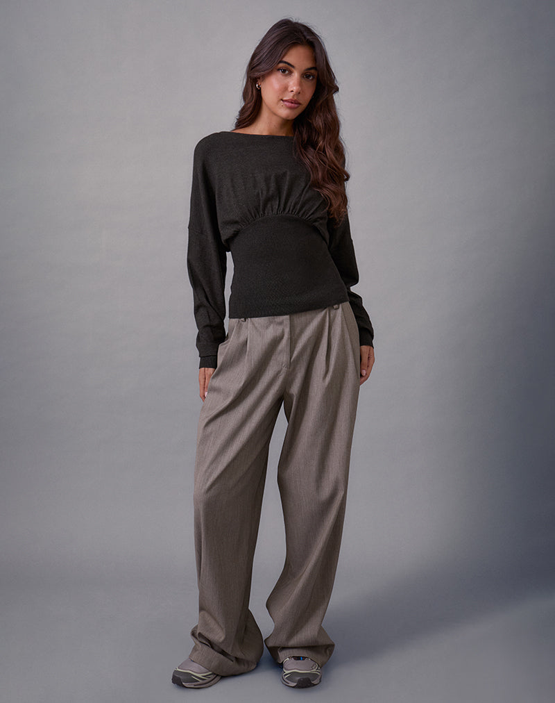 Image of Arvel Jumper in Knit Charcoal