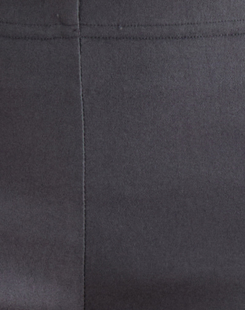 Image of Asla Cropped Capri Trouser in Stretch Tailoring Charcoal