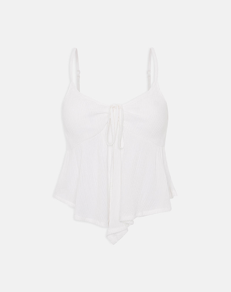 Image of Awilix Top in Crinkle Off White