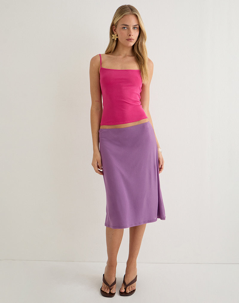 Image of Barlyn Cami Top in Mesh Pink