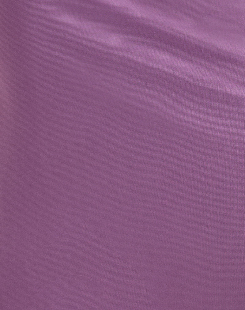 Image of Laykha Midi Skirt in Mesh Purple