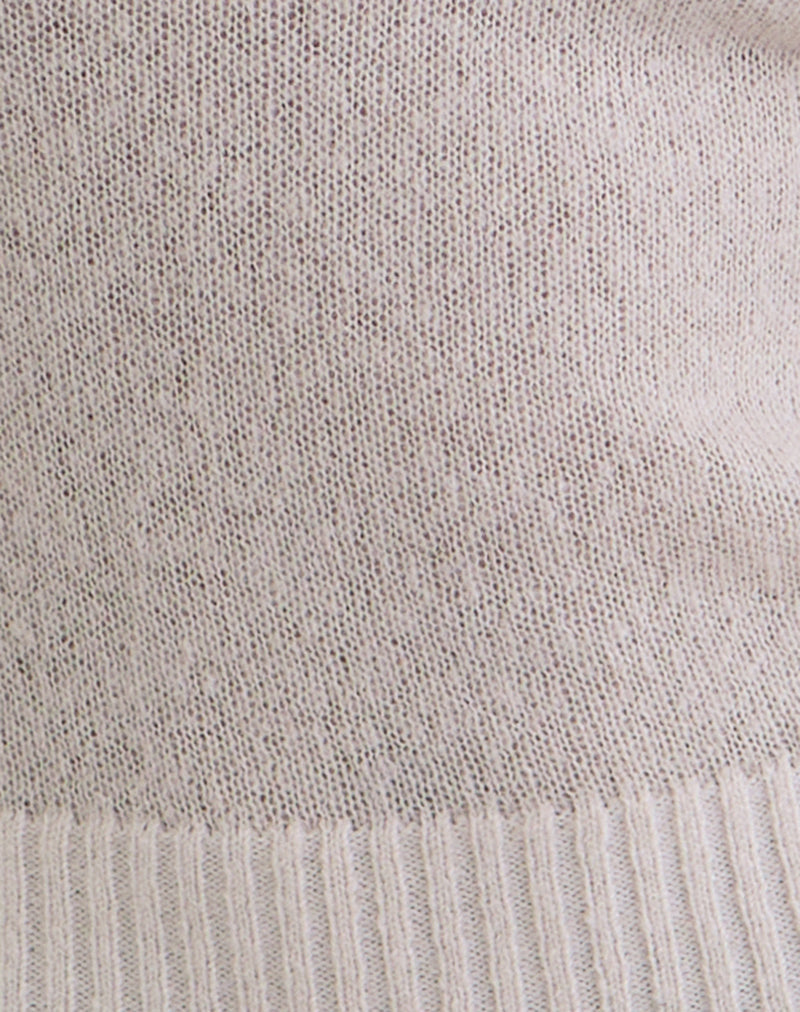 Image of Bentala Turtleneck Jumper in Knit Ecru