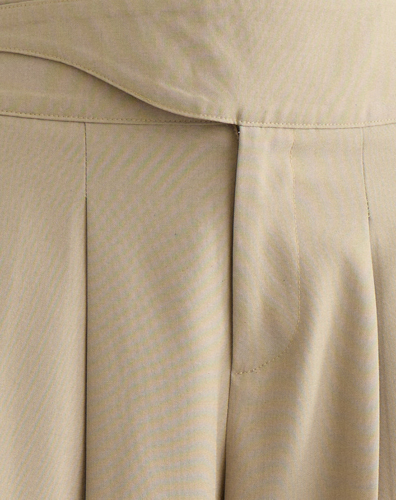 Image of Berdine Wide Leg Trouser in Tailoring Beige