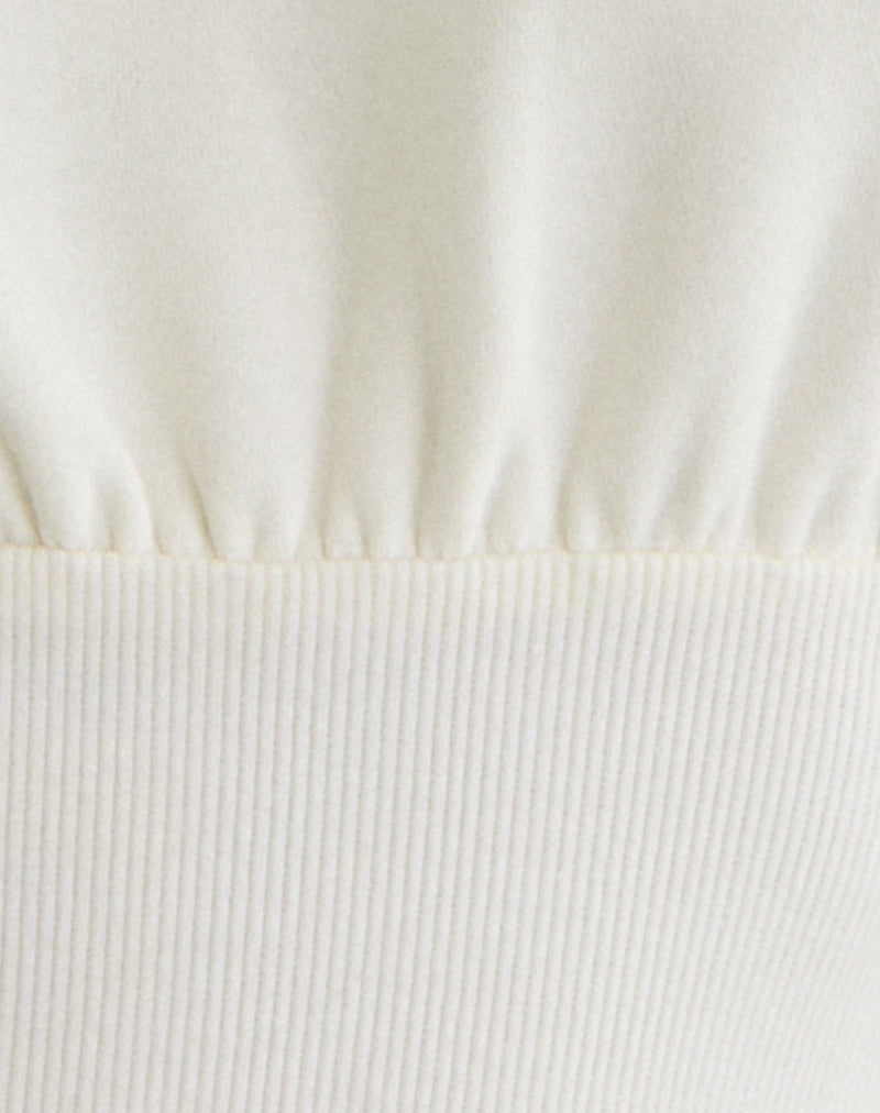 Image of Bigail V Neck Jumper in Winter White