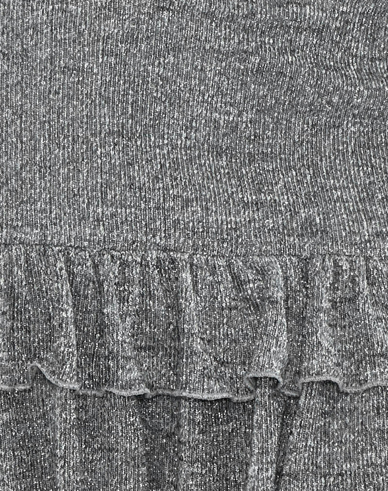 Image of Blio Mini Dress in Grey Shimmer