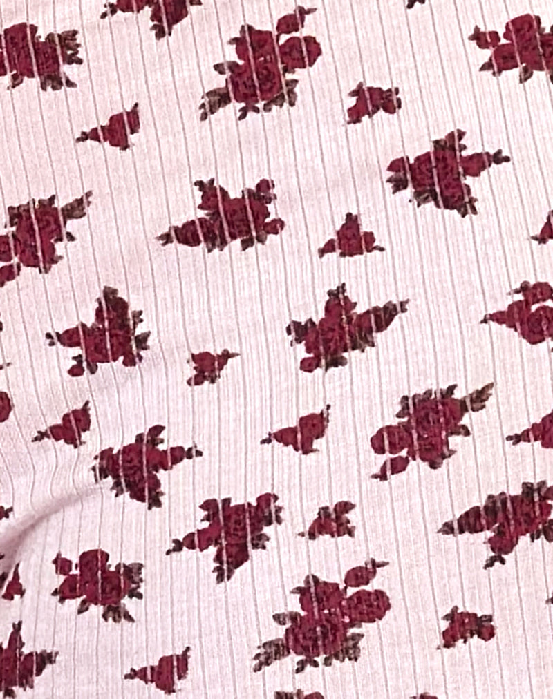 Image of Ritulia Pyjama Shorts in Floral Fantasy Pink