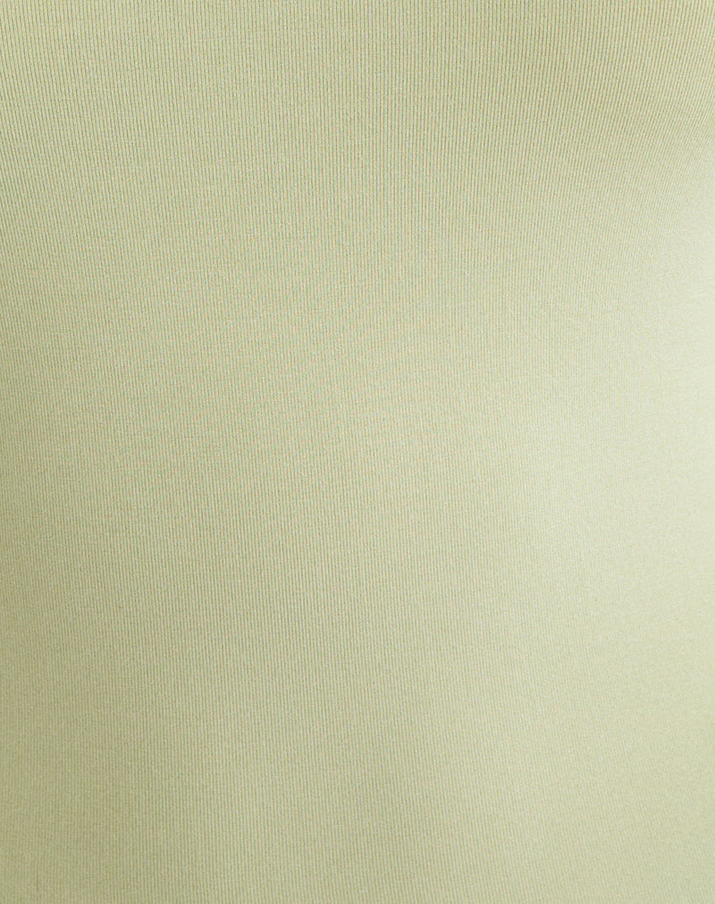 Image of Bunga Flower Cut Out Top in Pistachio