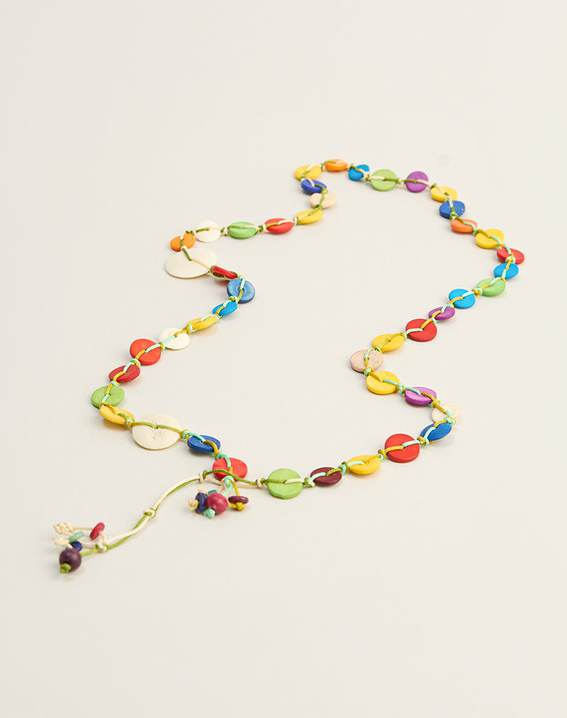 Image of Button Belt in Multicolour