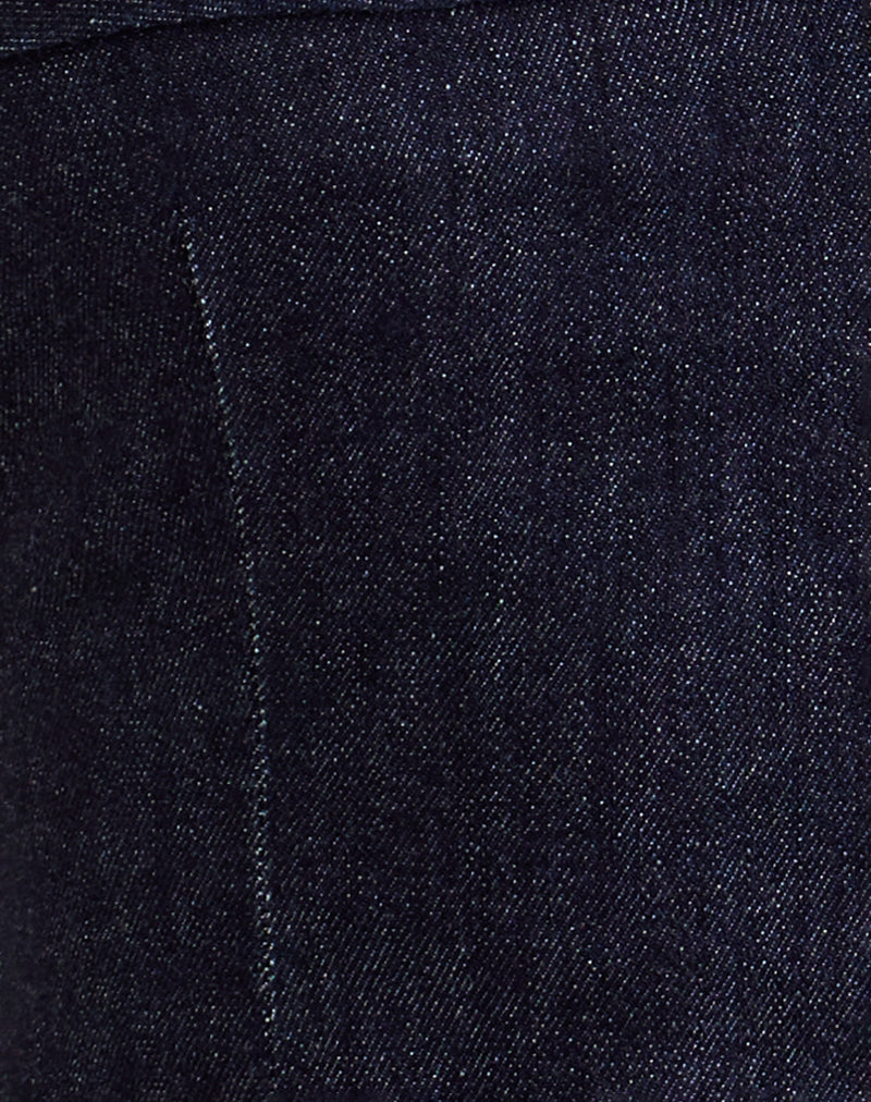 Image of Caira Chambray Halter Top in Indigo