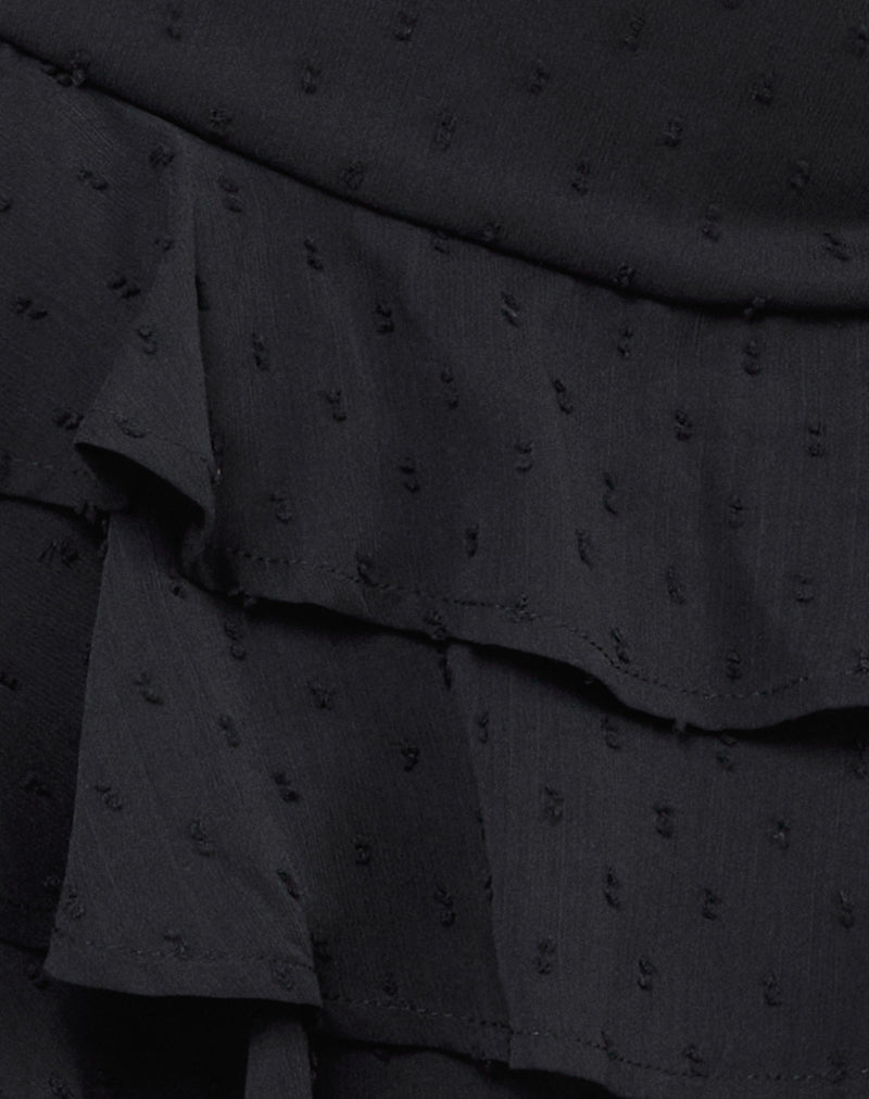 Image of Camigo Mini Skirt in Polka Chiffon Black