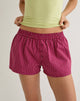 Image of East Boxer Short in Raspberry Shadow Check
