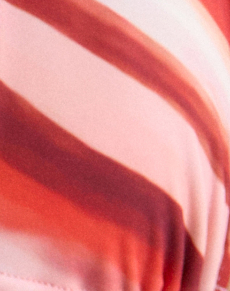 Image of Cerry Bikini Top in Wiggle Sunset Pink and Red