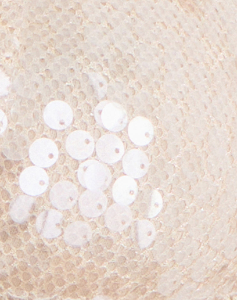 Image of Cerry Top in Sequin Crochet Cream