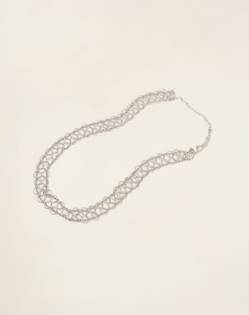 Image of Chainmail Metal Belt in Plated Silver