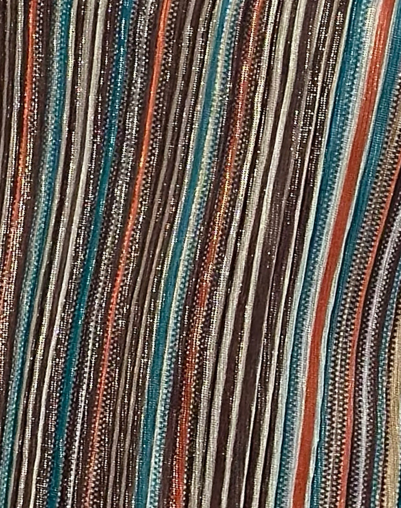 Image of Cheria Mini Dress in Shimmer Plisse Blue Brown