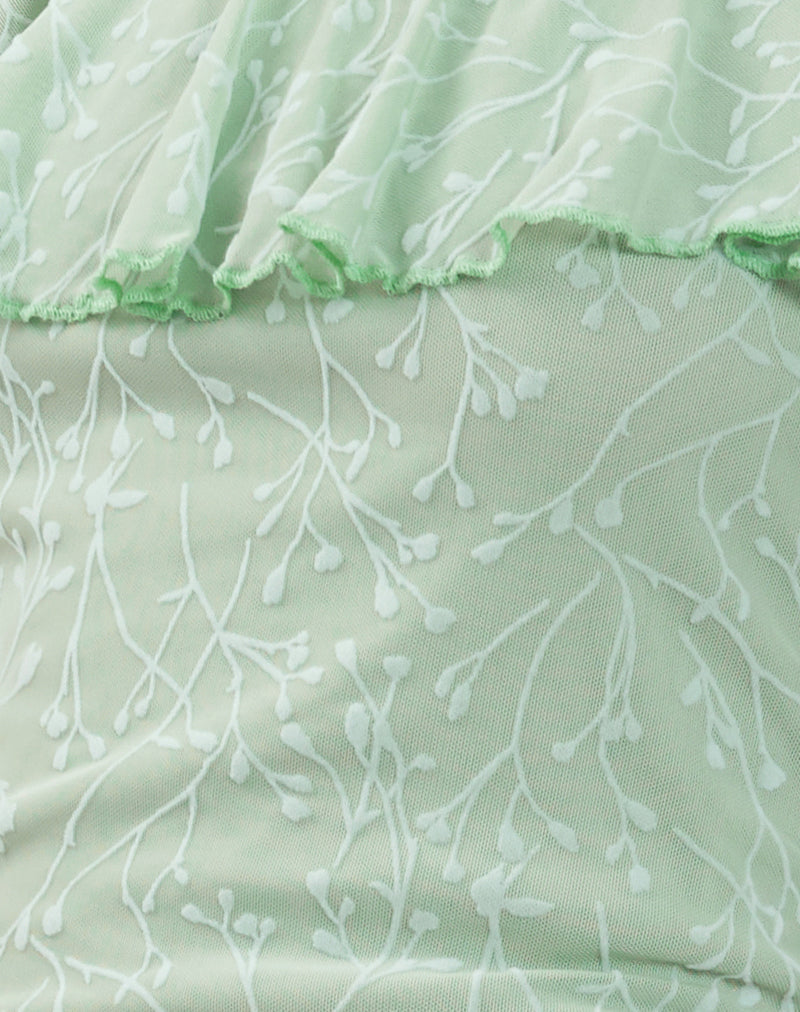 Image of Chira Top in Shadow Floral Sage