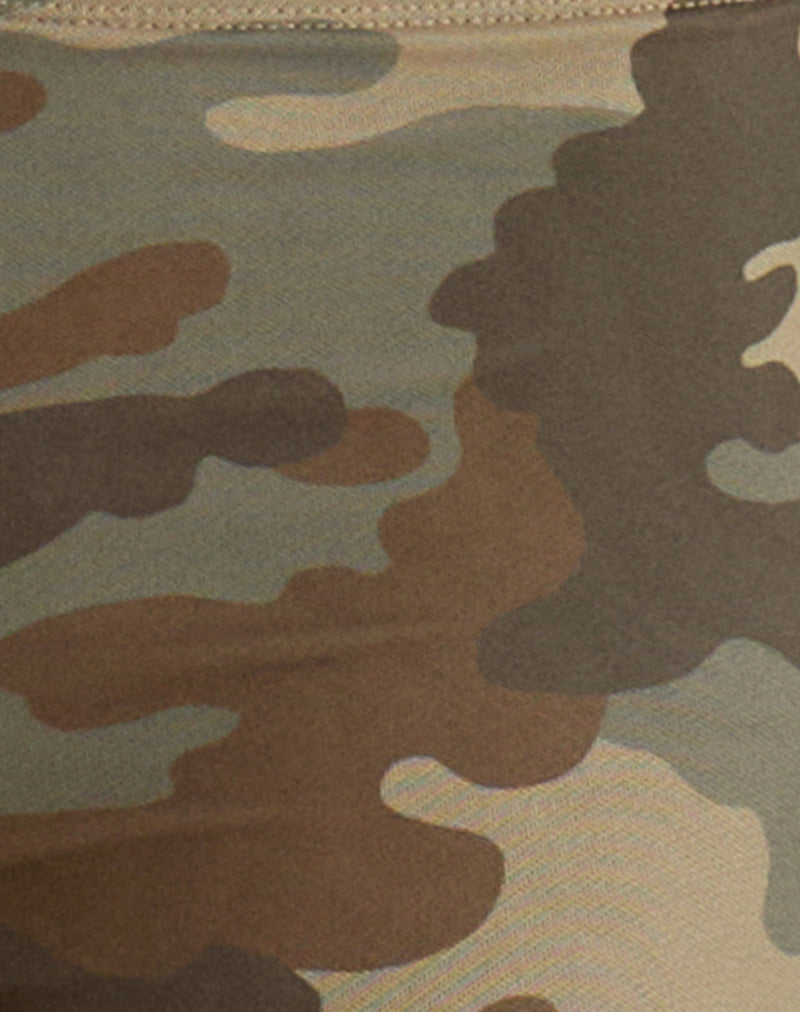 Image of Ciana Hot Pants in Mesh Neutral Camo Green