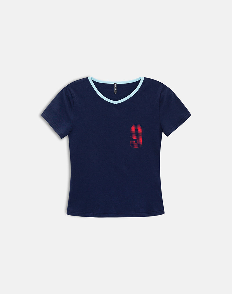 Image of Cima Tee in Nine Stellar Navy
