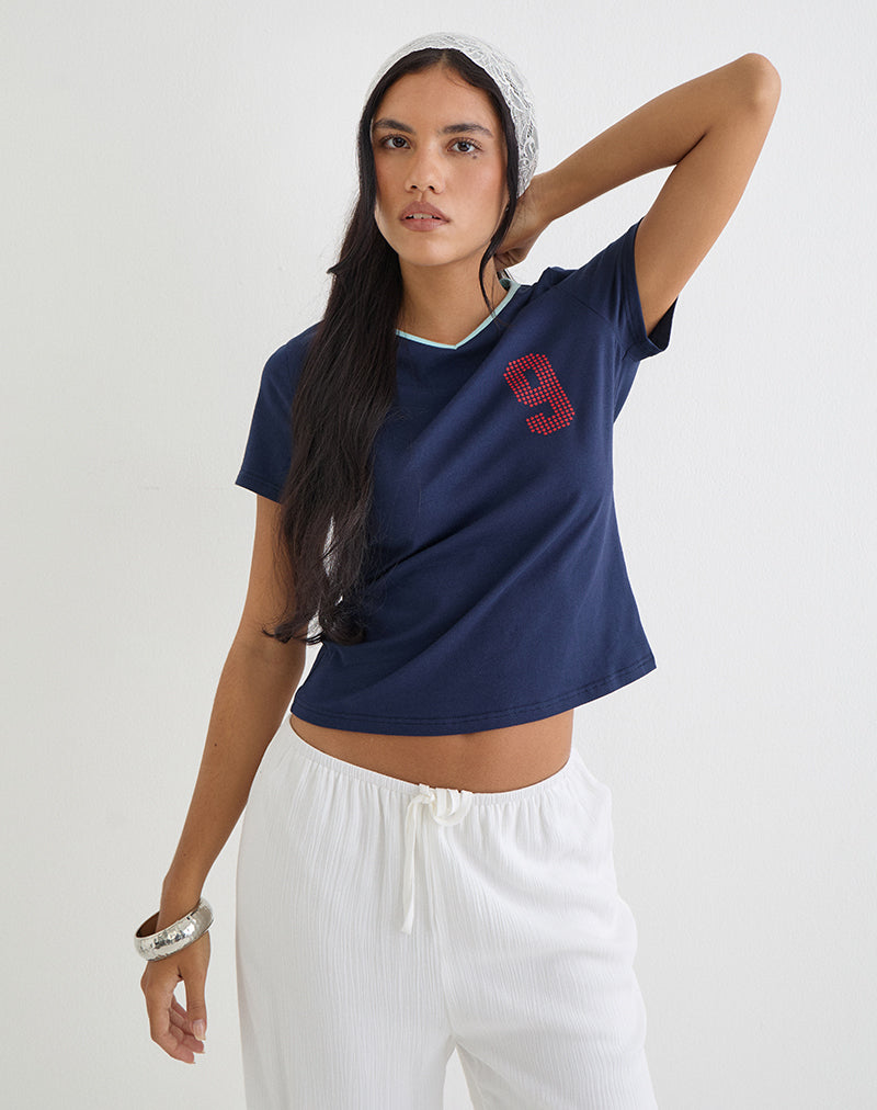 Image of Cima Tee in Nine Stellar Navy