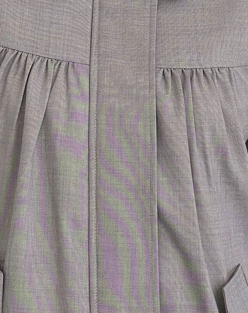 Image of Cindari Collared Jacket in Grey