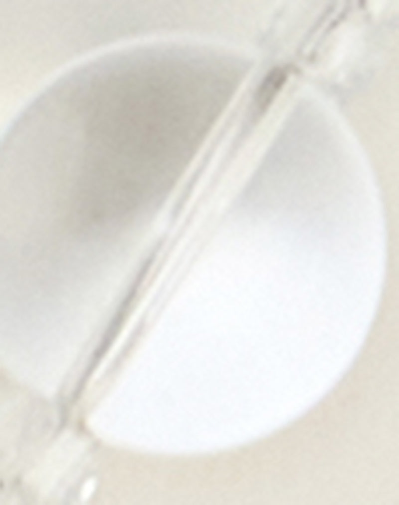 Image of Clear Large Stone Silver Plated Necklace