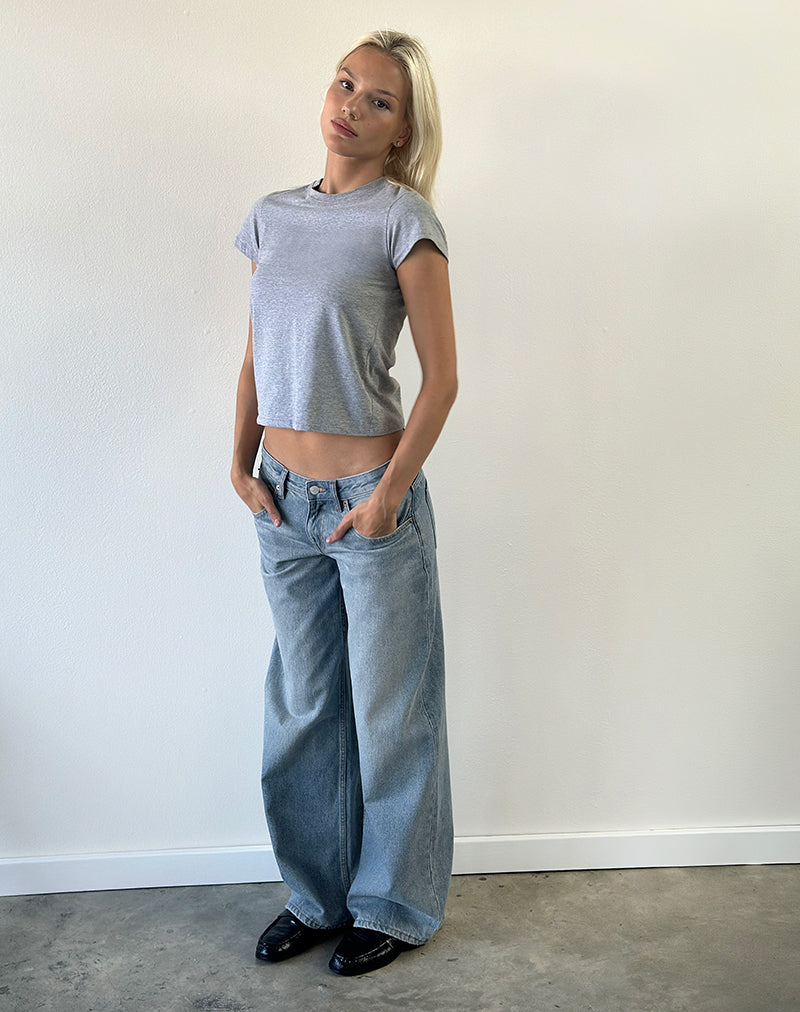 Image of Low Rise Roomy Jeans in Bright Blue Used