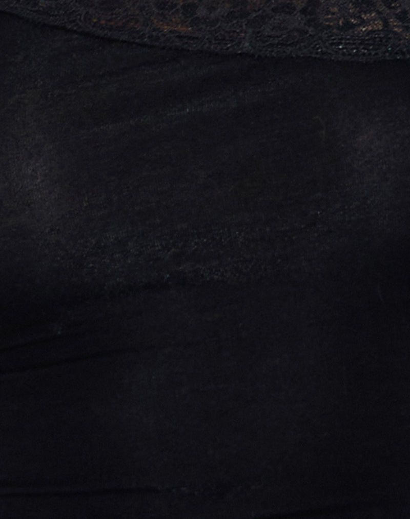 Image of Cordia One Shoulder Top in Black