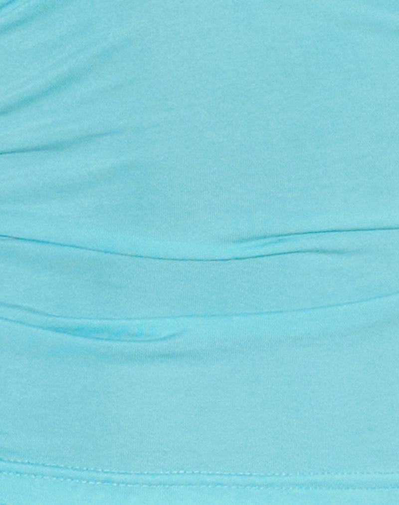 Image of Cosimo Halterneck Top in Aqua
