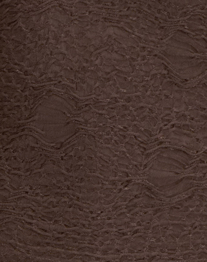 Image of Cosimo Halter Neck Top in Textured Mesh Brown