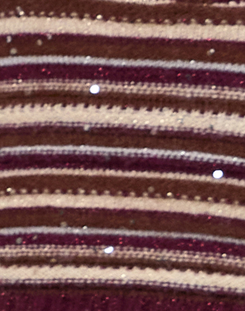 Image of Cosya Top in Shimmer Stripe Knit Rust