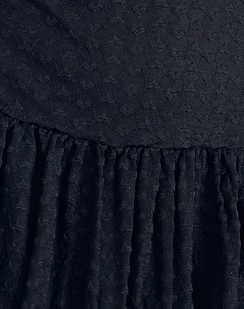 Image of Cryolan Bandeau Mini Dress in Black Heart Lace