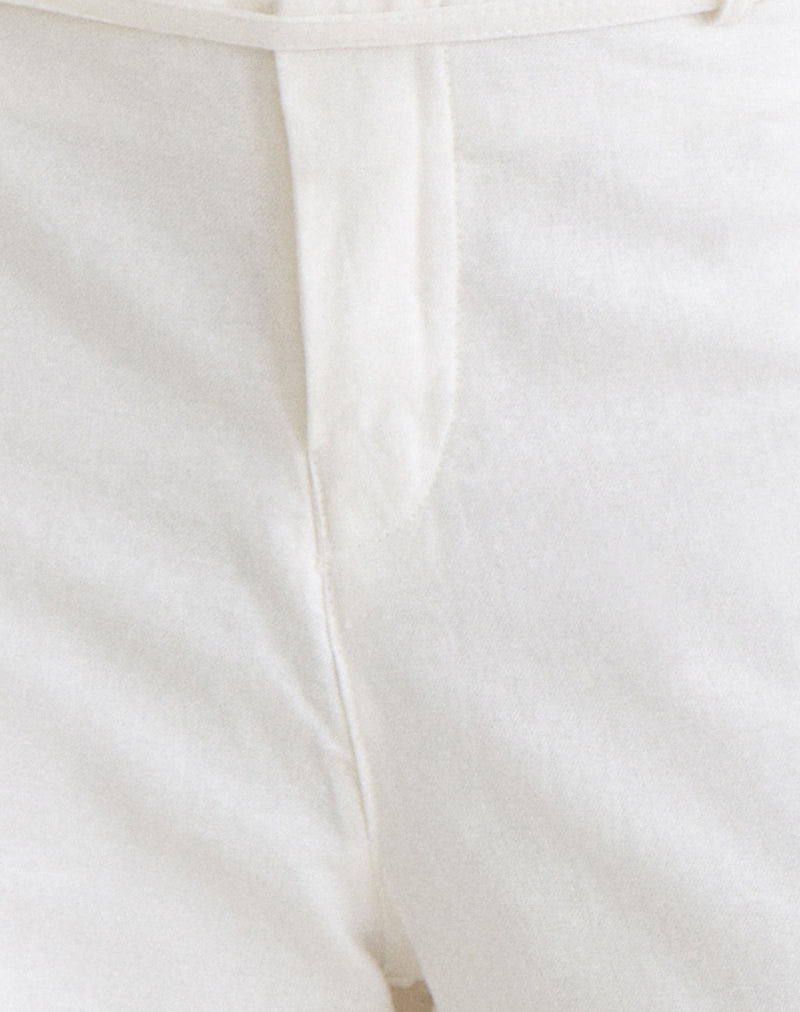 Image of Curisa Trouser with Side Tie in Ivory